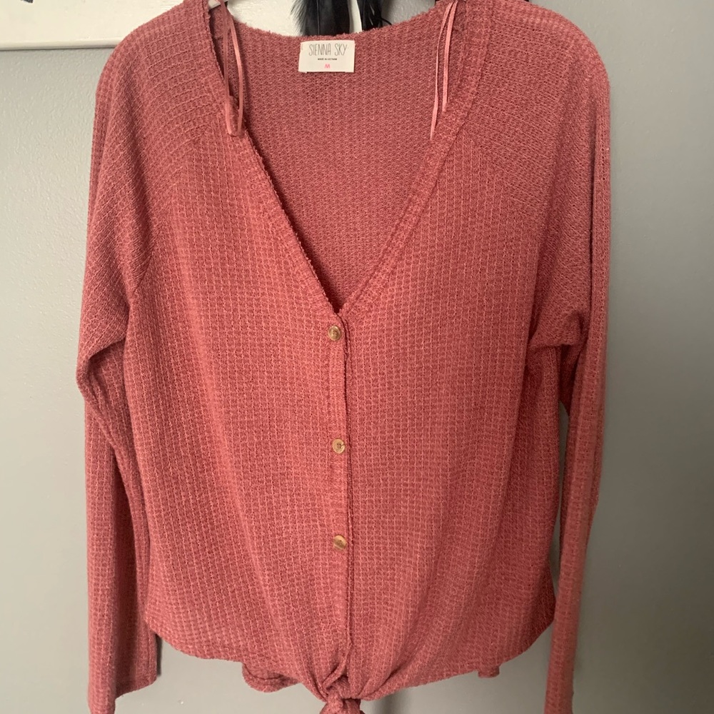 Button Tied Up Top